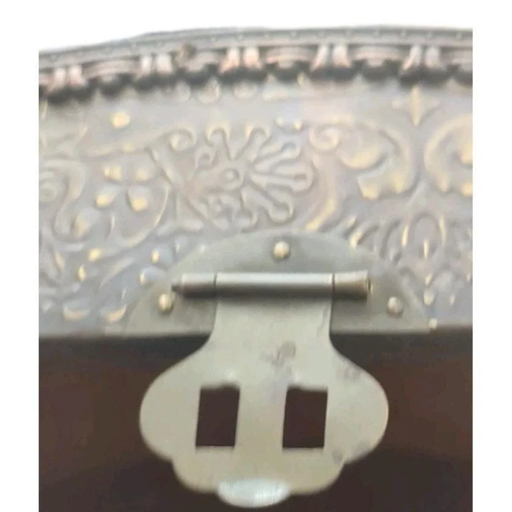 Vintage Brown Cooper‎ Or BrassCovered Layered Chest With Some Scuffs Unbranded